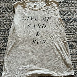 Beige women’s tank